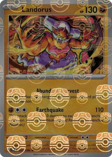 Black Bolt Landorus #53/86 Masterball Holo